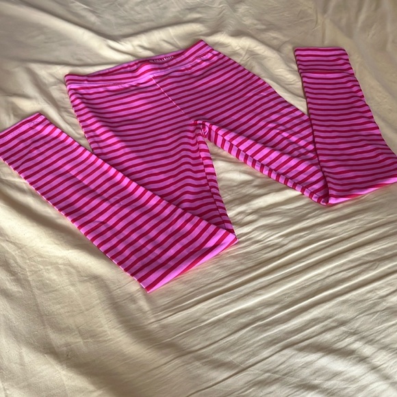 NWT Crewcuts Pink and Purple Striped Leggings in size 14 - Picture 2 of 6